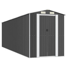 Case da giardino capanna capanon casa di stoccaggio rimessa esterna garage attrezzi robusto 192 x 689 x 223 cm acciaio zincato