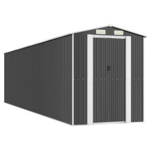 Casetta da giardino - Robusta - Acciaio zincato - 192 x 772 x 223 cm - Porta scorrevole - Ventilazione