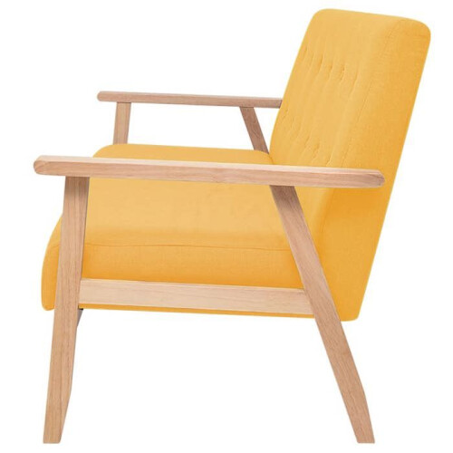 Conjunto de sofás 3 peças tecido amarelo 02_0020840 1