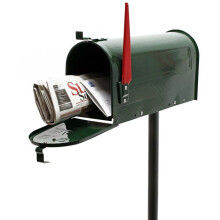 Us mailbox Amerikaanse design groene voet ondersteuning post 16_0000337