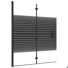 Cabine de douche pliable ESG salle de bain 120 x 140 cm noir 02_0002015