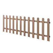 Clôture décorative brise vue brise vente bois composite (wpc) brun 200 x 60 cm 03_0001486