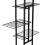 Scaffale per piante - HELLOSHOP26 - 4 livelli - Metallo - Nero - 97,5 x 43,5 x 22 cm 4
