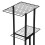 Scaffale per piante - HELLOSHOP26 - 4 livelli - Metallo - Nero - 97,5 x 43,5 x 22 cm 3
