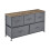 Commode - Niet-geweven - 5 Laden - Metaal - 55 x 100 x 29 cm - Grijs 1
