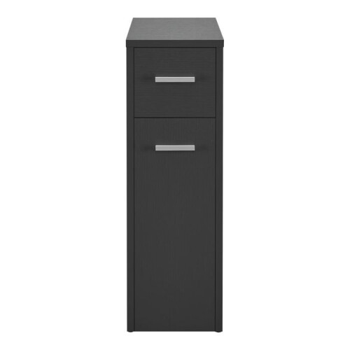 Mobile basso per bagno con 2 cassetti grigio scuro 03_0007663 2