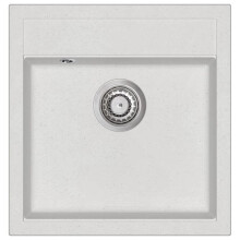 Fregadero de cocina de granito lavabo blanco 02_0002342