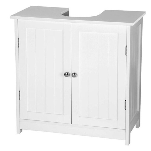 Mobile da bagno sottolavabo 60  30  60 cm in legno bianco