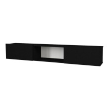 Mobília de TV 180 x 31 x 29,5 cm preta 03_0007816