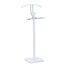 Valet de chambre portant 109,5 cm en acier et bois blanc 13_0002915