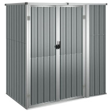 Casetta da giardino - Robusta - Acciaio zincato - 161 x 89 x 161 cm - Sicura - Design inclinato