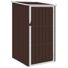 Casetta da giardino - Acciaio zincato - Marrone - 87 x 98 x 159 cm - Resistente alle intemperie - Manutenzione minima