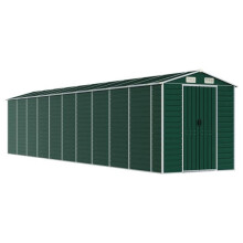Cobertizo de jardín cabaña casita de almacenamiento trastero exterior garaje herramientas robusto 191 x 895 x 198 cm acero galvanizado