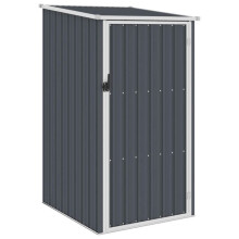 Cobertizo de jardín - HELLOSHOP26 - 87 x 98 x 159 cm - Acero galvanizado - Resistente a las inclemencias del tiempo - Diseño inclinado