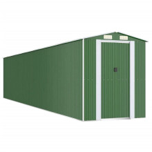 Cobertizo de jardín - HELLOSHOP26 - Cabanon - Acero galvanizado - 192 x 1021 x 223 cm - Verde