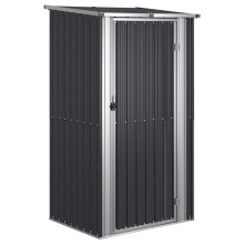 Cobertizo de jardín - HELLOSHOP26 - Cabaña - Acero galvanizado - Puerta con cerradura - 118,5 x 97 x 209,5 cm