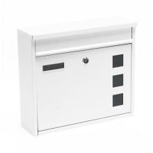 Brievenbus muurontwerp met sleutels 36 x 32 x 11,5 cm