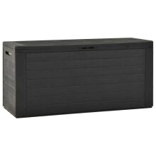 Coffre boîte meuble de jardin rangement 116 x 44 x 55 cm anthracite 02_0013059