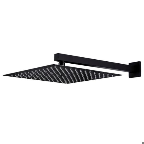 Ensemble complet système de douche pommeau acier inoxydable noir 02_0003108 1