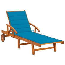 Transat - Acácia - Chaise Longue - Ajustável - Com Almofada - Mesa Retrátil