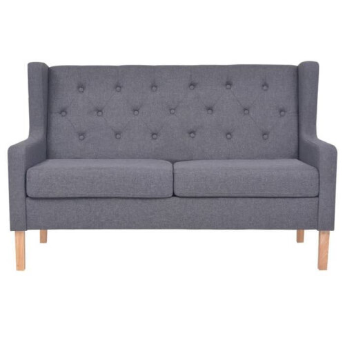 Conjunto de sofás 3 peças tecido cinza 02_0019672 2