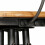 Cadeiras de bar - HELLOSHOP26 - Design - Madeira de teca reciclada maciça - Aço - Conjunto de 2 6