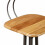 Cadeiras de bar - HELLOSHOP26 - Design - Madeira de teca reciclada maciça - Aço - Conjunto de 2 4