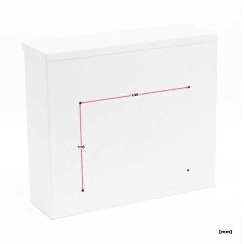 Cassetta postale di design, cassetta postale murale design 32 x 36 x 11,5 cm bianca 1