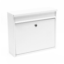 Design brievenbus muur brievenbus design 32 x 36 x 11,5 cm wit