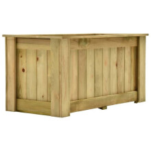 Jardinière surélevée 100 x 50 x 50 cm bois de pin imprégné 02_0000841