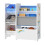 Scaffale per bambini con 3 ceste aperte bianco / grigio / blu 03_0006995 2