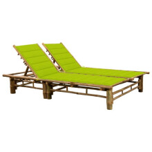 Transat - HELLOSHOP26 - Cadeira de praia - Bambu - 2 pessoas - 3 posições reclináveis