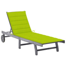 Transat - Akazie - Liegestuhl - Verstellbare Rückenlehne - Kissen Inklusive - 200 cm