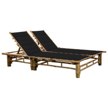 Transat chaise longue bain de soleil lit de jardin terrasse Möbel für den Außenbereich 200 cm für