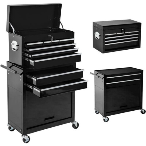 Servante d'atelier 8 cassetti nera 3408117 2