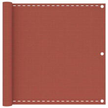 Écran de balcon brise pare vue protection confidentialité 90 x 400 cm PEHD terre cuite