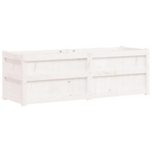 Jardinière bac lit surélevé plantes fleurs terrasse jardin 150 x 50 x 50 cm bois massif de pin blanc 02_0037444