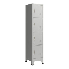 Armário de escritório, móvel de armazenamento para escritório, ateliê, quarto em aço metálico com 4