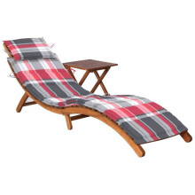 Transat - Acacia - Tumbona - Plegable - Con cojín - Mesa de exterior