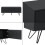 Commode estilizada mueble de almacenamiento práctico con 2 puertas 47 x 110 x 30 cm 4
