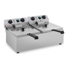Professionele elektrische friteuse restaurant 2 x 10 liter timer 14_0001785