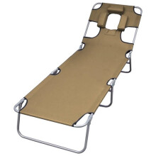 Transat - HELLOSHOP26 - Tumbona plegable - Respaldo ajustable - Cojines cómodos - Plegable