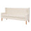 Conjunto de sofás 3 peças tecido branco creme 02_0019076 1