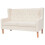 Conjunto de sofás 3 peças tecido branco creme 02_0019076 3