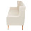 Conjunto de sofás 3 peças tecido branco creme 02_0019076 5