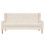 Conjunto de sofás 3 peças tecido branco creme 02_0019076 4