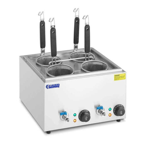 Pasta pot - HELLOSHOP26 - Elektrisch - 3000W - 4 mandjes - RVS