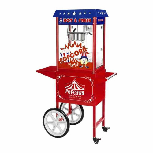 Popcornmachine met kar - Amerikaanse design - Rood 14_0004910