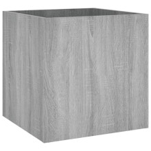 Jardinière bac lit surélevé plantes fleurs terrasse jardin sonoma 40 x 40 x 40 cm bois d'ingénierie gris 02_0038725