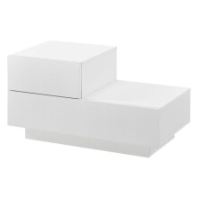 Elegante nachttafel veelzijdig opbergmeubel stijlvolle kommode kleine lade linkerzijde capaciteit